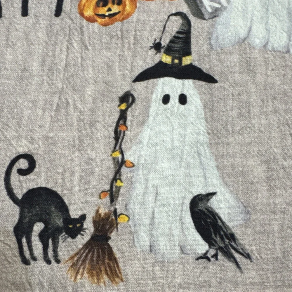Pottery Barn Scary Squad Kitchen Tea‎ Towel Ghosts Pumpkins Halloween Kids Teen